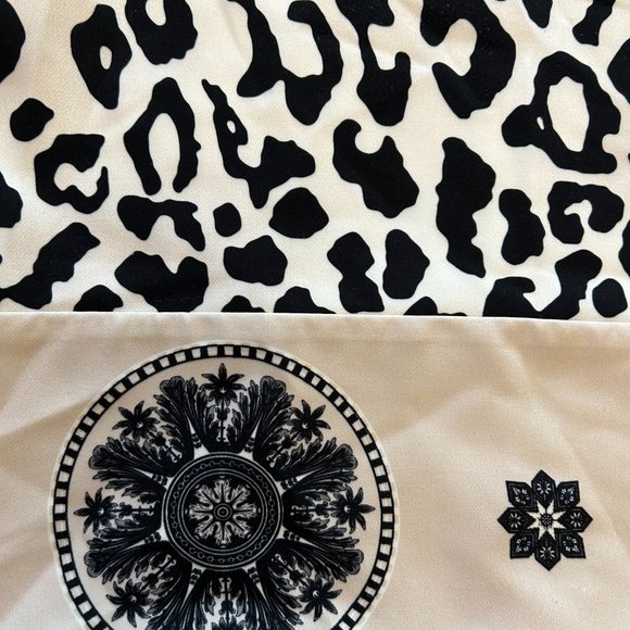 Shona Joy ivory midi dress, as new, animal print, size 6 or size 8 - Picture 3 of 9